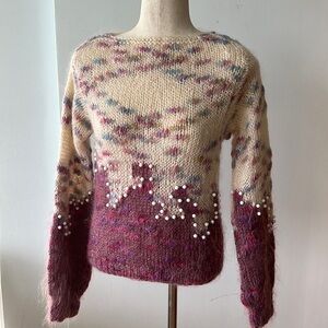 Homemade vintage knit sweater